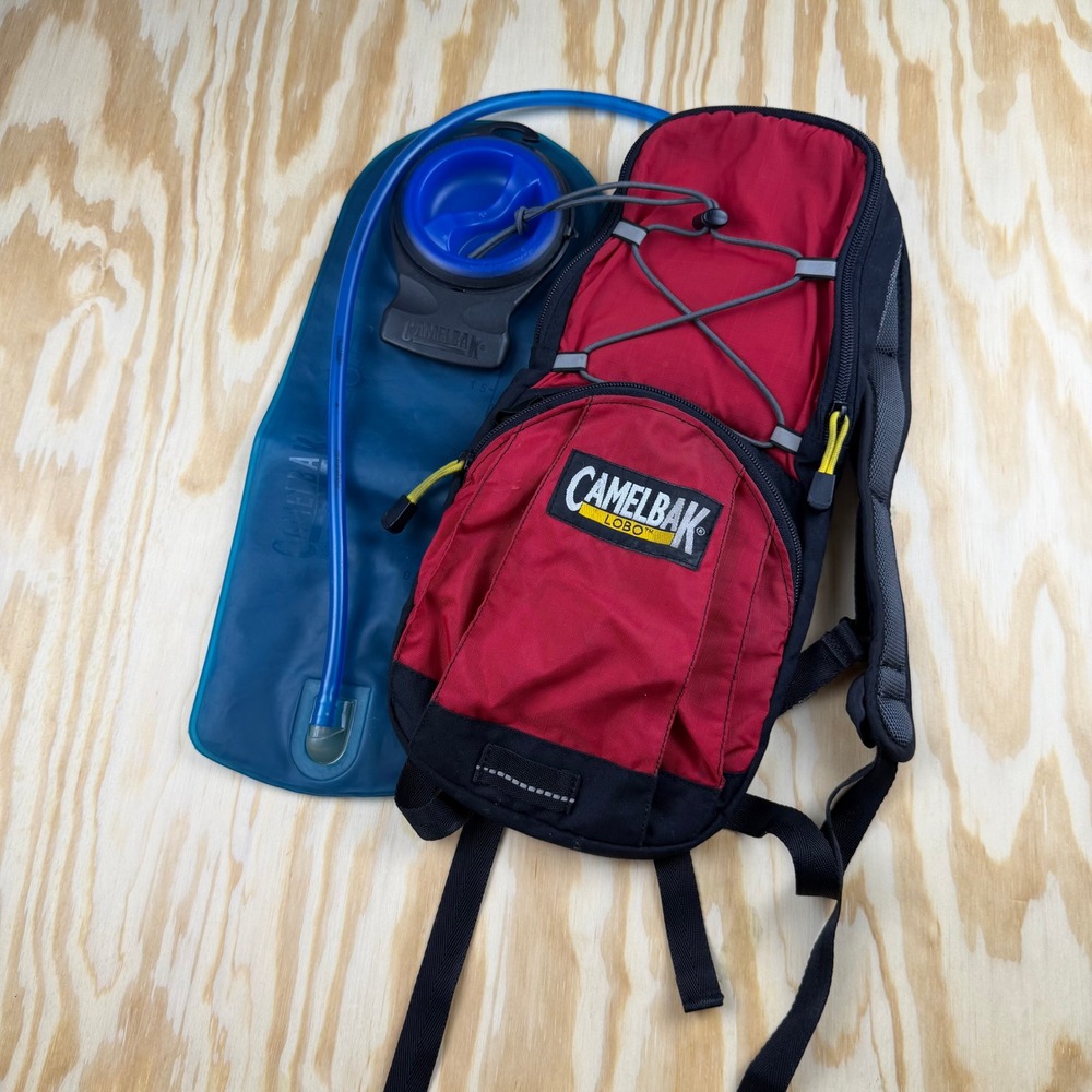 CamelBak Lobo Hydration Pack Red Black 1.5L 50oz MTB Cycling Backpack